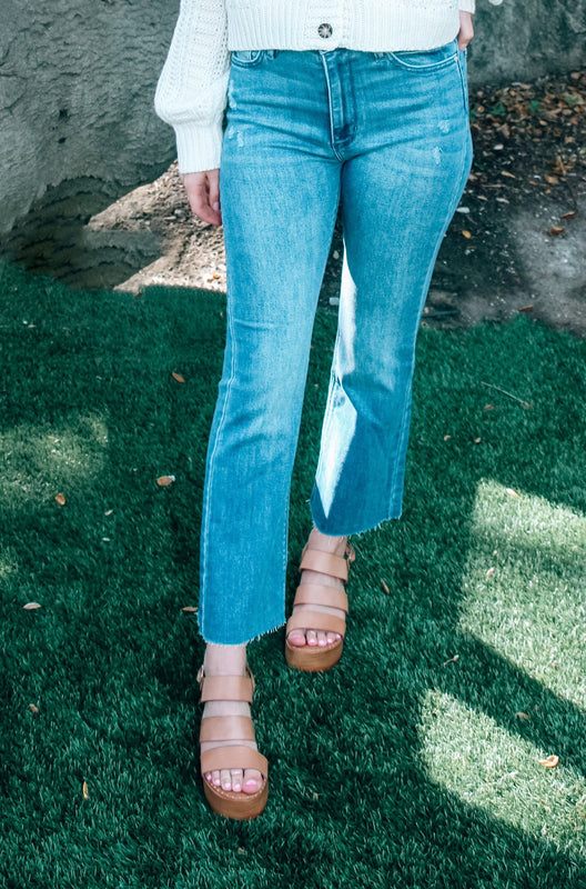 Nats Crop Flare Jeans