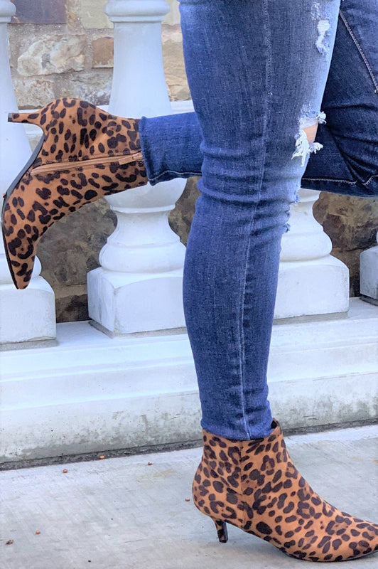 NY Struttin Leopard Booties